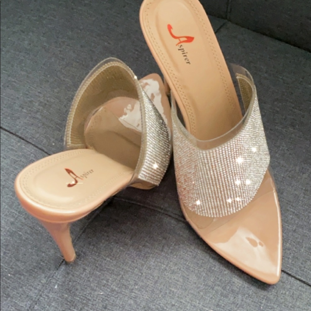 PrettyLittleThings Diamond Angled Heels